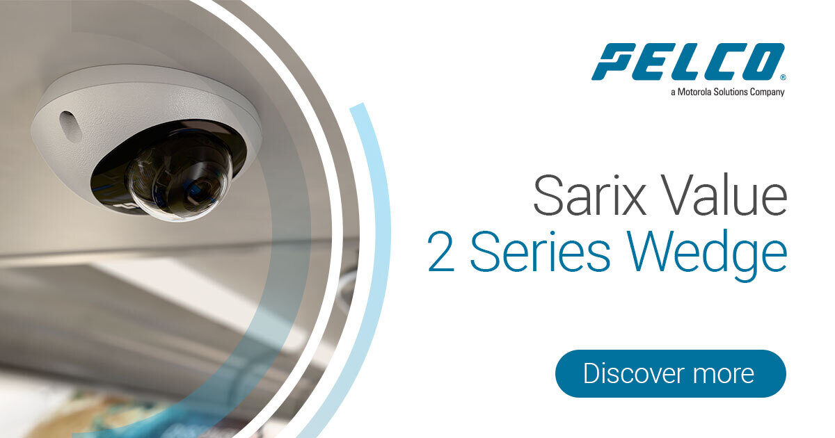 Pelco IWP232-1ERS Sarix IWP 2 Megapixel Network Camera - Wedge | SARIX PRO 3 IR Wedge, 2.8mm, 2MP | ドーム型防犯カメラ